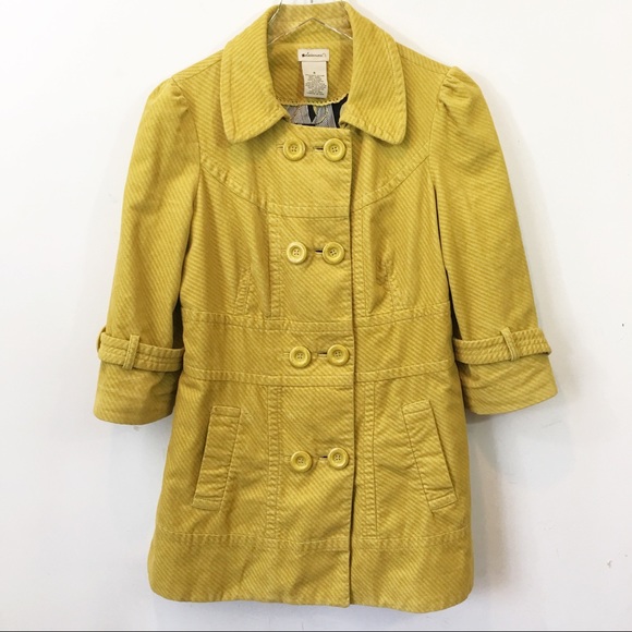 Anthropologie Jackets & Blazers - Anthropologie | Elevenses Yellow Corduroy Jacket